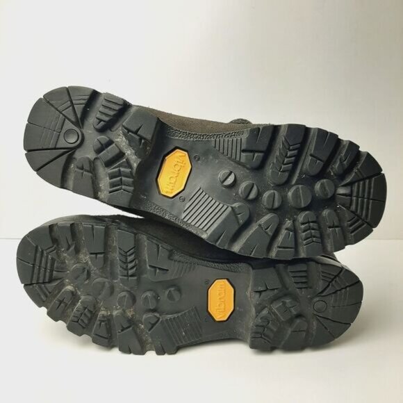 ASOLO Vibram Suede Leather Hiking Lace-Up Boots Brown Sz 7.5 - Picture 11 of 14